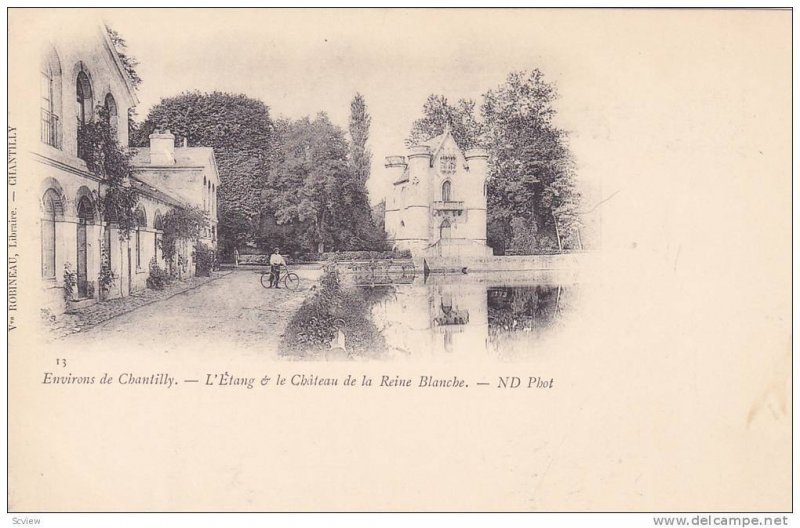 Environs de Chantilly, L'Etang & le Chateau de la Reine Blanche, Oise, France...