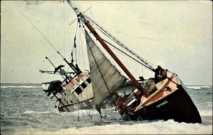 Cape Cod National Seashore Massachusetts MA Gloucester Dragger Shipwreck PC