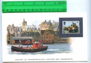 255187 Great Britain commercial fishing card mint stamp