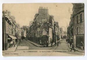 287200 FRANCE CHERBOURG Grande valee street ADVERTISING Vintage postcard