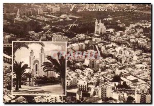 Old Postcard Casablanca The church of Sacre Coeur Morocco