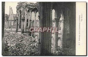 Old Postcard Interior of & # 39eglise d & # 39Ypres