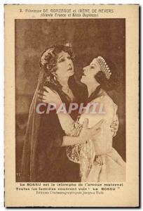 Old Postcard Cinema Princess Irene and Gonzaga de Nevers The Hunchback