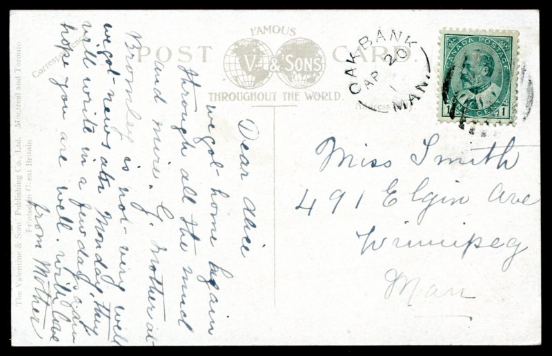 dc1156 - PORT ARTHUR Ontario Postcard 1911 Post Office