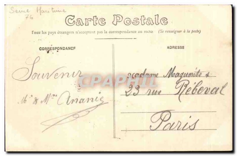 Old Postcard Dieppe old castle