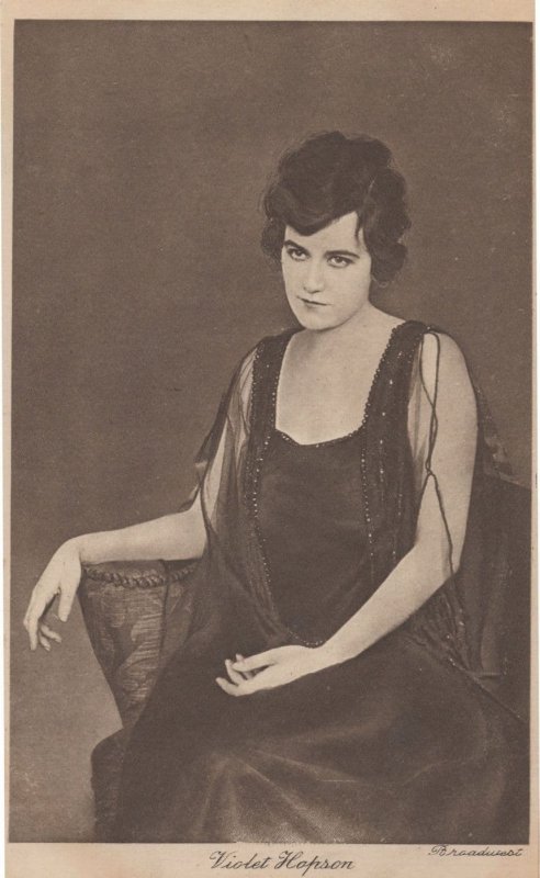 Violet Hopson Silent Movie Film Actress PB Antique Postcard