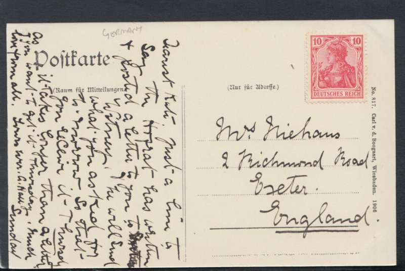 Germany Postcard - Wiesbaden - Fischzucht-Anstalt      T6864