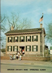 Abraham Lincoln's Home Springfield IL Postcard PC402