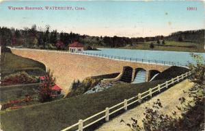 Waterbury Connecticut~Wigwam Reservior (View from Gravel Road)~1909 Postcard