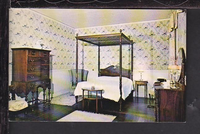 Guest Bedroom,Hildene,Manchester,VT Postcard 