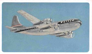 United Airlines Mainliner Stratocruiser Plane postcard