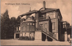 Sweden Förvaltningens Hotell Grängesberg Vintage Postcard C212