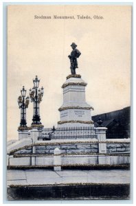 c1910's Stedman Monument Statue Soldier Park Toledo Ohio OH Unposted Postcard