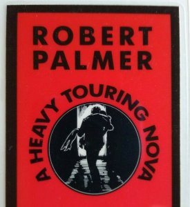 Robert Palmer Backstage Pass Heavy Nova Tour 1988 Original Laminated Rock Music