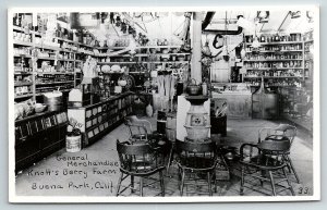 1950s KNOTTS BERRY FARM BUENA PARK CA GENERAL STORE RPPC POSTCARD P855