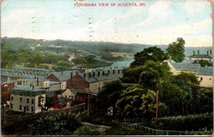 Maine Augusta Panoramic View 1910