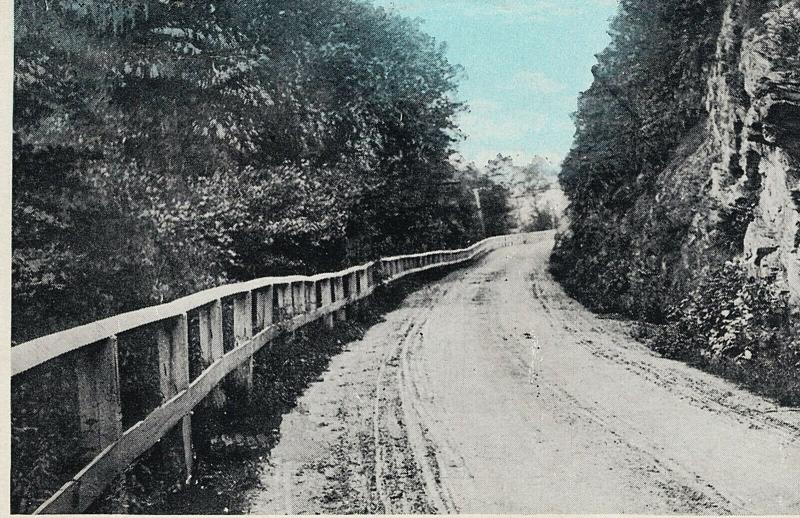 1929 State Road Between Salladasburg & Jersey Shore PA Lycoming Highway Postcard