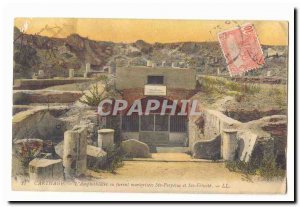 Tunisia Carthage Postcard Old L & # 39amphitheatre or were martyred St. Perpe...