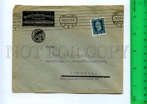 414692 GERMANY 1925 year ADVERTISING Postage meter real posted COVER