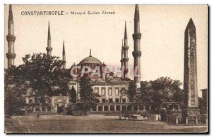 Postcard Old Constantinople Mosque Ahmed Sulten Turkey