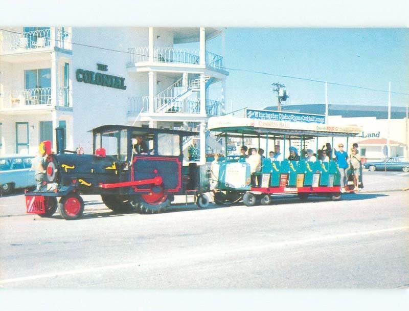 Pre-1980 TOURIST TROLLEY PULLED BY OLD TRACTOR Cape May New Jersey NJ E7304