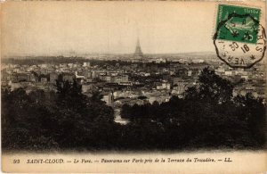 CPA SAINT-CLOUD Le Parc - Panorama sur Paris (1322184)