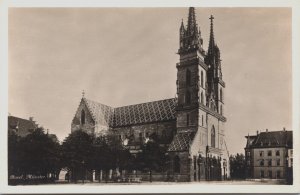 Switzerland Basel Münster Basel Minster Vintage RPPC C084