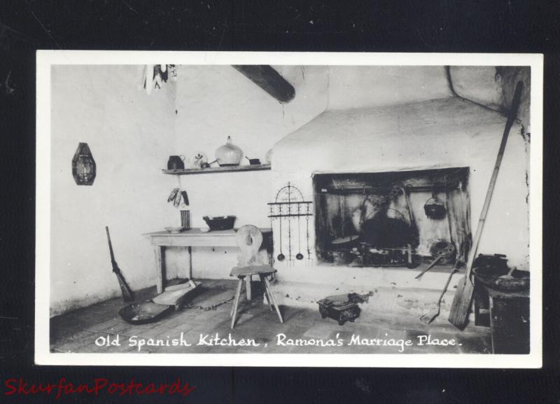 RPPC SAN DIEGO CALIFORNIA KITCHEN INTERIOR RAMONA'S MARRIAGE