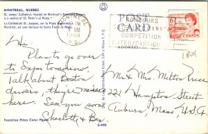 Montreal Quebec Canada St James Cathedral Postcard used 1969