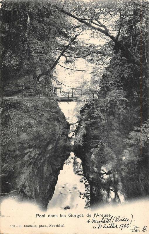 BG19735 pont dans les gorges de l areuse  switzerland 