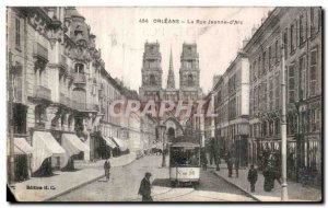 Old Postcard Orleans La Rue Jeanne d'Arc