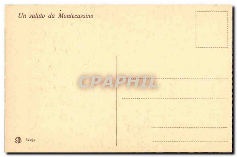 Italy Italia Badia di Montecassino Old Postcard Coro della Basilica di Montec...