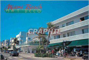 Postcard Modern Art Deco Miami Beach