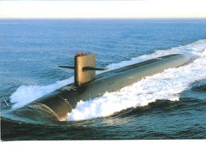 USS Rhode Island SSBN-740 Postcard