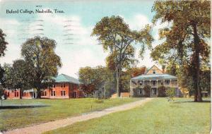 Nashville Tennessee birds eye view Buford College antique pc Y10825