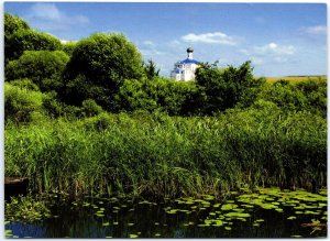 VINTAGE CONTINENTAL SIZE POSTCARD CHURCH OF THE HOLY TRINITY MYADEL BELARUS 2012