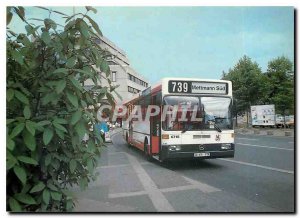 Postcard Modern Modern Rheinbahnbusse Bus 6718 am 18.07.1986 Mettmann