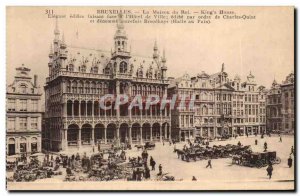 Old Postcard The King Brussels On the House