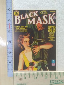 Postcard Black Mask February Magazine Cover