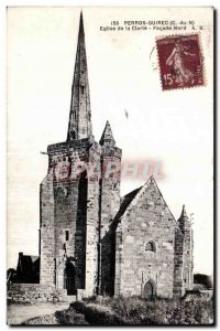 Old Postcard Perros Guirec Church of Clarity Facade Nort