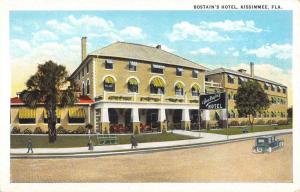 Kissimmee Florida Bostains Hotel Street View Antique Postcard K70509 