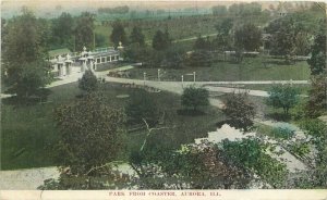 Aurora Illinois Park Coaster roadside 1910 Postcard 21-8176