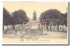 Pithiviers Old Postcard Statue of Fish (kids)