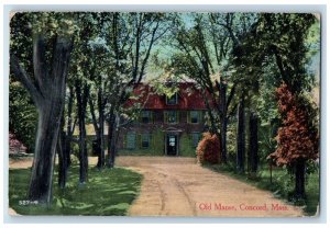 c1910's Old Manse House Dirt Road Concord Massachusetts MA Antique Postcard