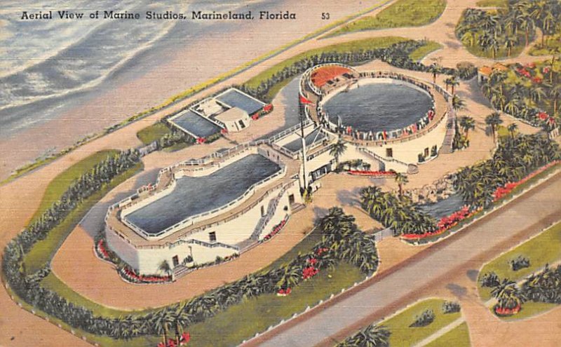 Aerial View of Marine Studios - Marineland, Florida FL  