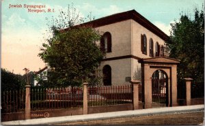 Postcard Jewish Synagogue in Newport, Rhode Island