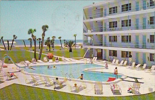 Florida Saint Petersburg Coral Reef Motor Inn With Pool 1966