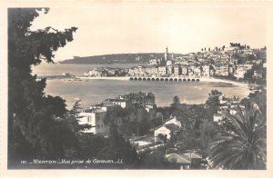 Lot301 menton vue prise de garavan france real photo