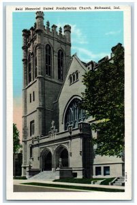 Reid Memorial United First Presbyterian Church Richmond Indiana IN Postcard 