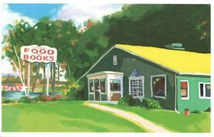 Traveler Foods & Books Union Connecticut Book Shop Painting Postcard